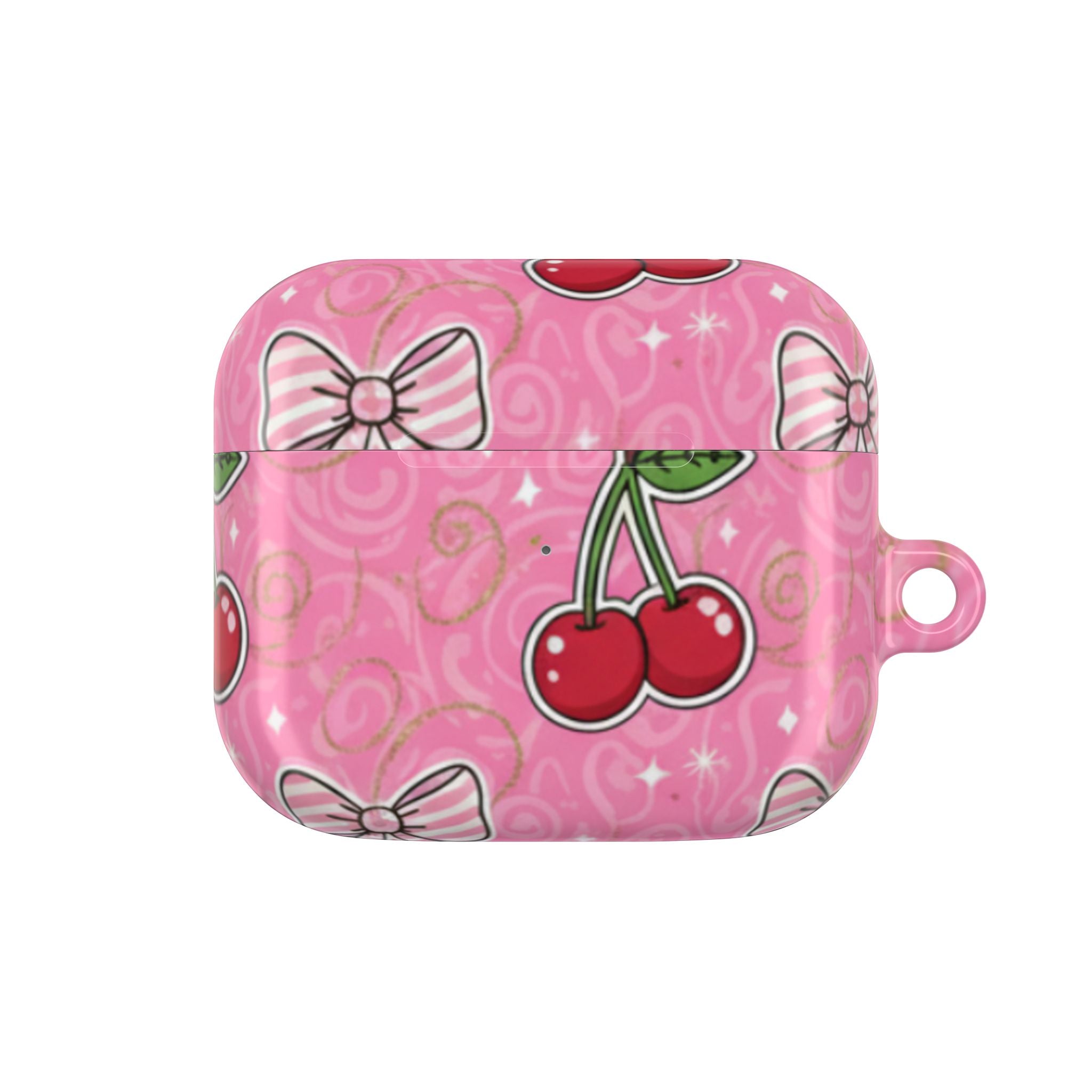 Pink Cherry Bow AirPod Case💗
