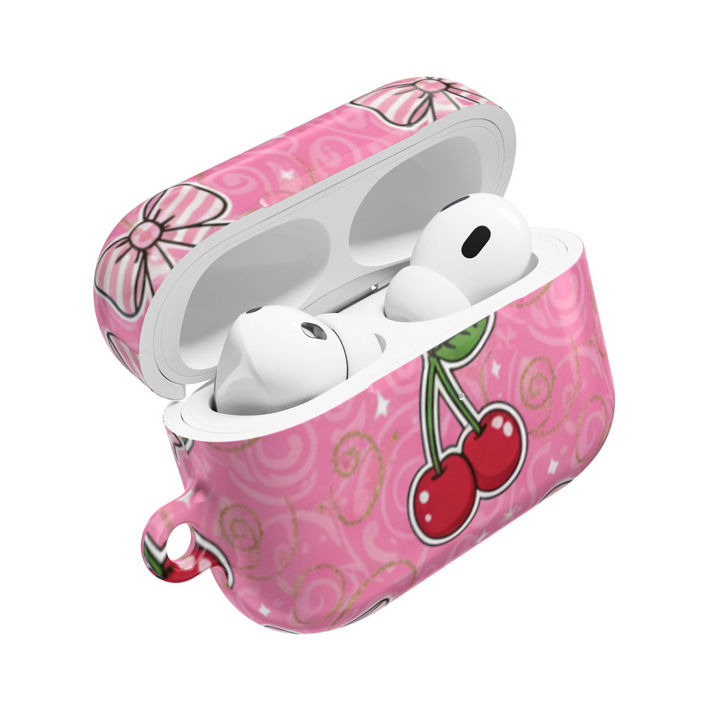 Pink Cherry Bow AirPod Case💗