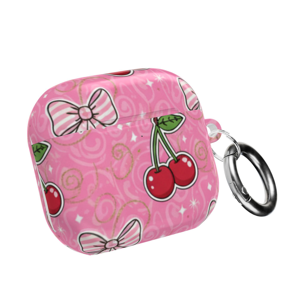 Pink Cherry Bow AirPod Case💗