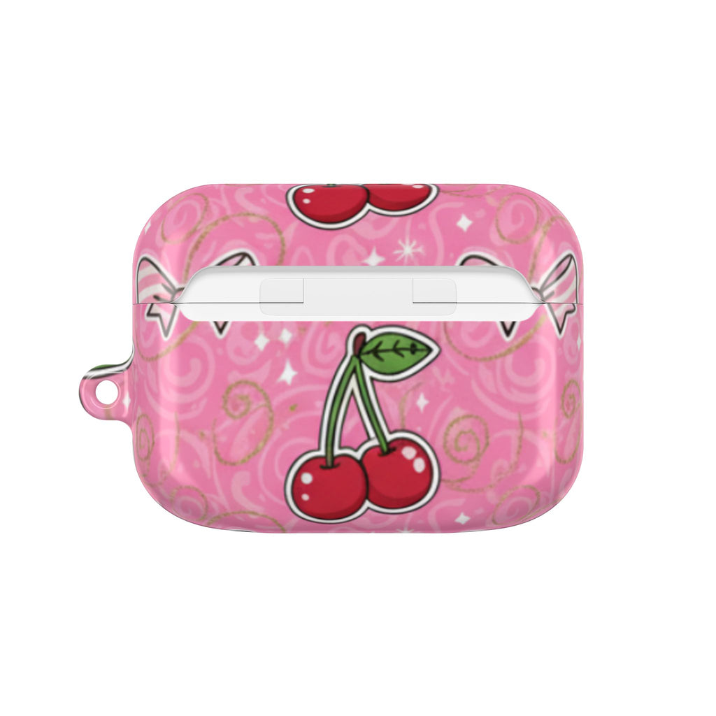 Pink Cherry Bow AirPod Case💗